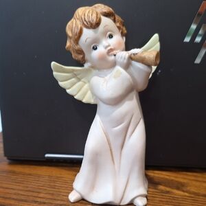 Charming Angel Figurine with Trumpet